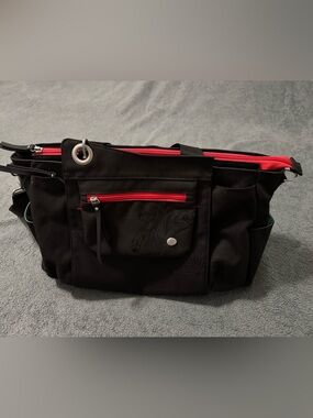 Haiku Simply Sustainable Crossbody Tote Travel Bag Recycled Fabric EUC Black